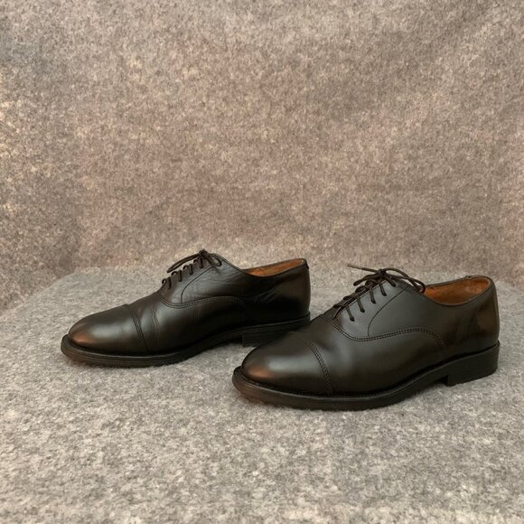 Hunt Club Men’s Black Leather lace up oxford Shoes - Picture 4 of 10